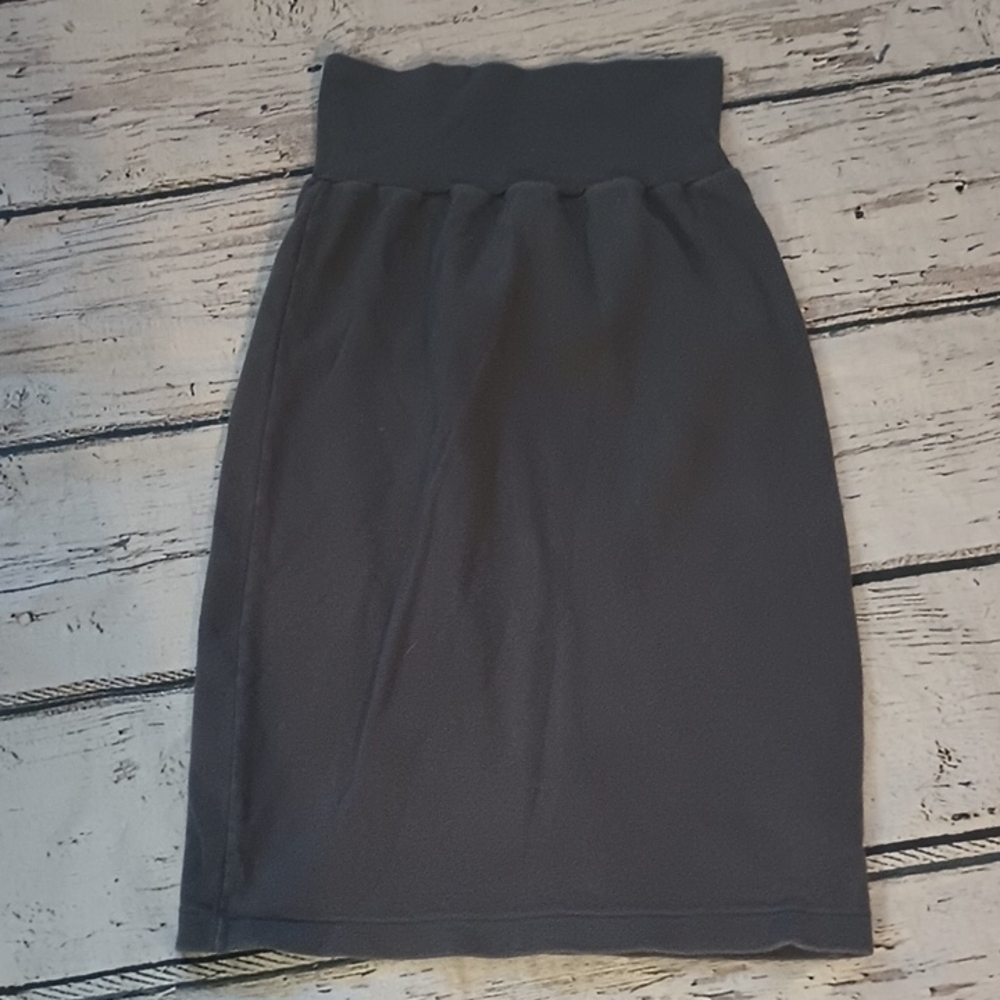American Apparel Gray Interlock Pencil Skirt XS